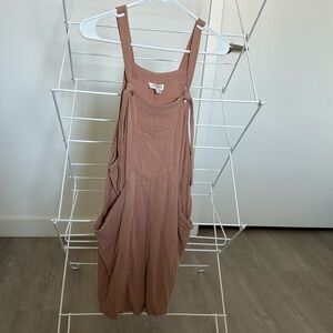 Women’s pink overalls